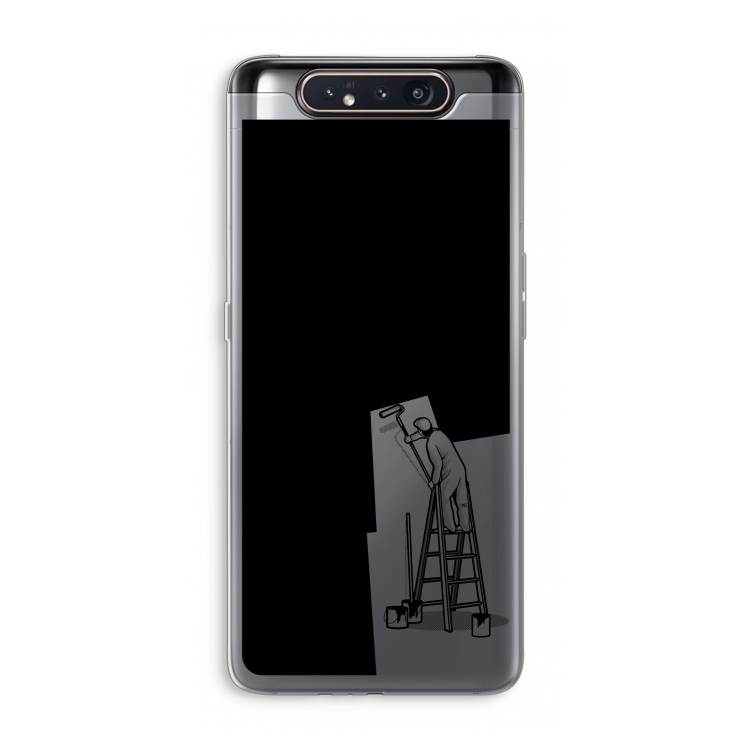 CaseCompany Musketon Painter: Samsung Galaxy A80 Transparant Hoesje