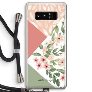 CaseCompany Sweet heaven geometrics: Samsung Galaxy Note 8 Transparant Hoesje met koord