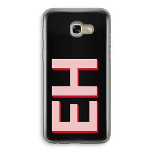 CaseCompany Monogram: Samsung Galaxy A5 (2017) Transparant Hoesje