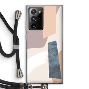 CaseCompany Luca: Samsung Galaxy Note 20 Ultra / Note 20 Ultra 5G Transparant Hoesje met koord