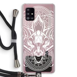 CaseCompany Oh Deer: Samsung Galaxy A51 5G Transparant Hoesje met koord
