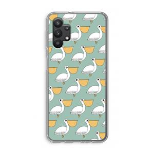 CaseCompany Pelican: Samsung Galaxy A32 5G Transparant Hoesje