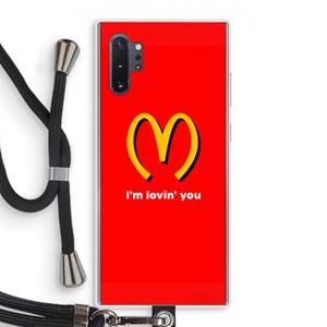 CaseCompany I'm lovin' you: Samsung Galaxy Note 10 Plus Transparant Hoesje met koord