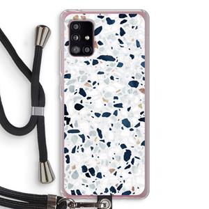 CaseCompany Terrazzo N°1: Samsung Galaxy A51 5G Transparant Hoesje met koord