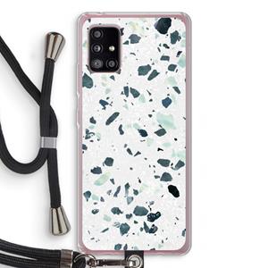 CaseCompany Terrazzo N°2: Samsung Galaxy A51 5G Transparant Hoesje met koord