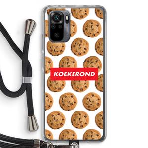 CaseCompany Koekerond: Xiaomi Redmi Note 10 Pro Transparant Hoesje met koord