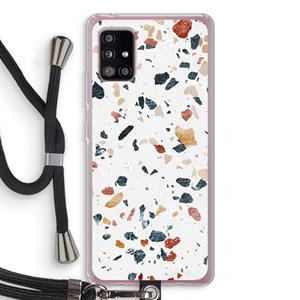 CaseCompany Terrazzo N°4: Samsung Galaxy A51 5G Transparant Hoesje met koord