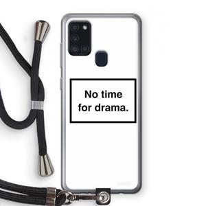 CaseCompany No drama: Samsung Galaxy A21s Transparant Hoesje met koord