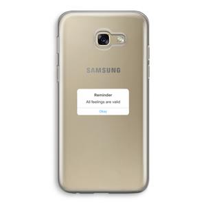 CaseCompany Reminder: Samsung Galaxy A5 (2017) Transparant Hoesje
