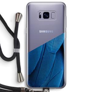 CaseCompany Pauw: Samsung Galaxy S8 Plus Transparant Hoesje met koord