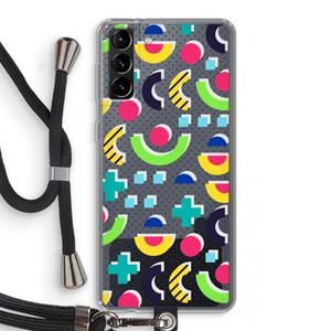 CaseCompany 8-bit N°1: Samsung Galaxy S21 Plus Transparant Hoesje met koord