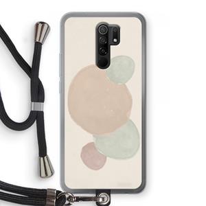 CaseCompany Geo #9: Xiaomi Redmi 9 Transparant Hoesje met koord