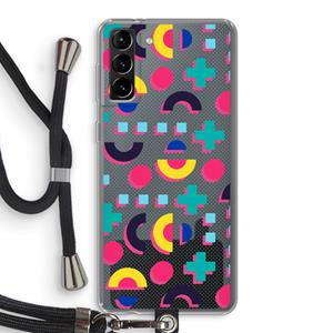 CaseCompany 8-bit N°2: Samsung Galaxy S21 Plus Transparant Hoesje met koord