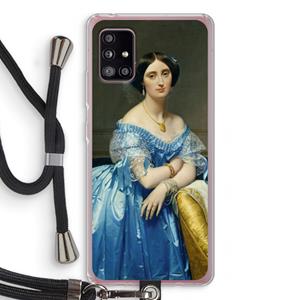 CaseCompany Eleonore: Samsung Galaxy A51 5G Transparant Hoesje met koord