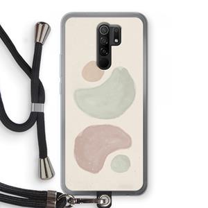 CaseCompany Geo #10: Xiaomi Redmi 9 Transparant Hoesje met koord