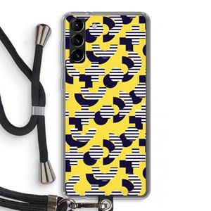 CaseCompany 8-bit N°3: Samsung Galaxy S21 Plus Transparant Hoesje met koord