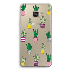 CaseCompany Sanseveria: Samsung Galaxy A3 (2016) Transparant Hoesje