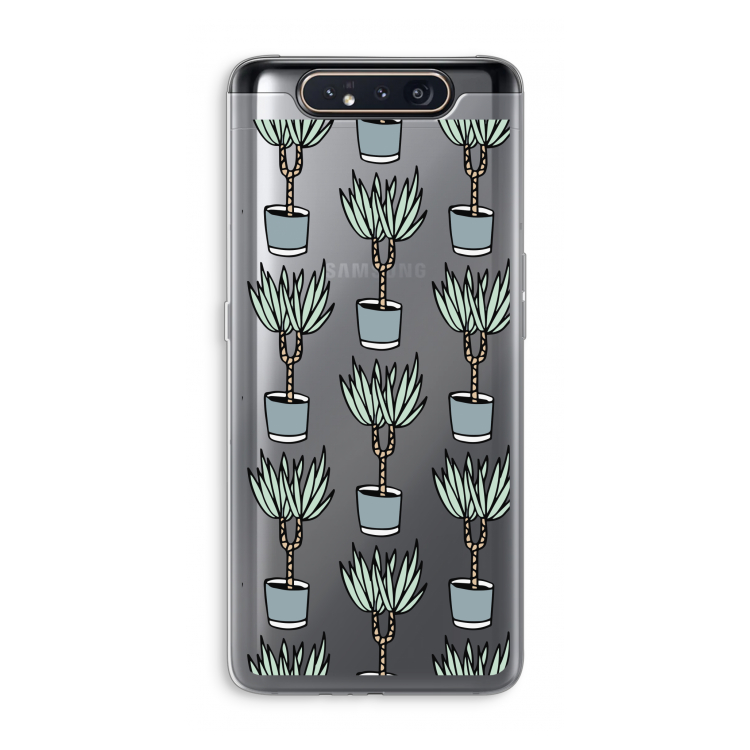 CaseCompany Boompje: Samsung Galaxy A80 Transparant Hoesje