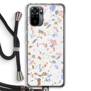 CaseCompany Terrazzo N°8: Xiaomi Redmi Note 10 Pro Transparant Hoesje met koord