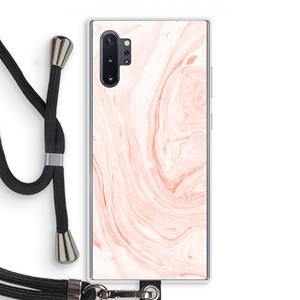 CaseCompany Peach bath: Samsung Galaxy Note 10 Plus Transparant Hoesje met koord