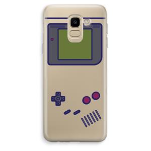 CaseCompany Game On: Samsung Galaxy J6 (2018) Transparant Hoesje