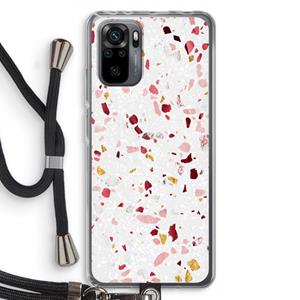 CaseCompany Terrazzo N°9: Xiaomi Redmi Note 10 Pro Transparant Hoesje met koord