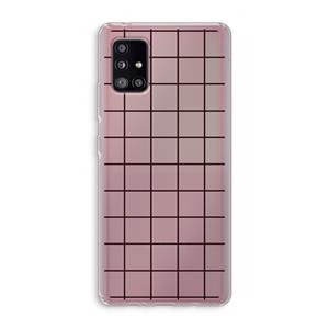 CaseCompany Rooster: Samsung Galaxy A51 5G Transparant Hoesje
