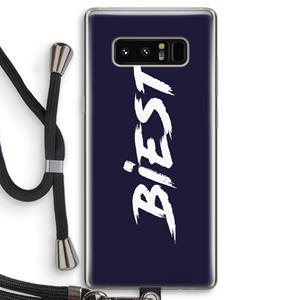 CaseCompany Biest: Samsung Galaxy Note 8 Transparant Hoesje met koord