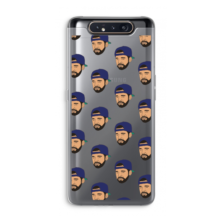 CaseCompany Drake Away: Samsung Galaxy A80 Transparant Hoesje