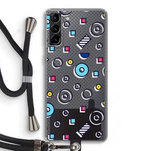 CaseCompany 8-bit N°9: Samsung Galaxy S21 Plus Transparant Hoesje met koord