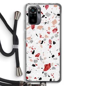 CaseCompany Terrazzo N°12: Xiaomi Redmi Note 10 Pro Transparant Hoesje met koord
