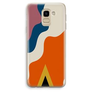 CaseCompany Noor A: Samsung Galaxy J6 (2018) Transparant Hoesje