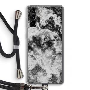 CaseCompany Onweer: Samsung Galaxy S21 Plus Transparant Hoesje met koord