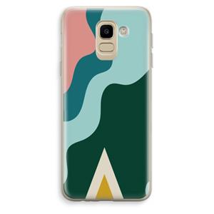 CaseCompany Noor B: Samsung Galaxy J6 (2018) Transparant Hoesje