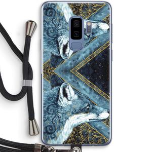 CaseCompany Golden Fox: Samsung Galaxy S9 Plus Transparant Hoesje met koord
