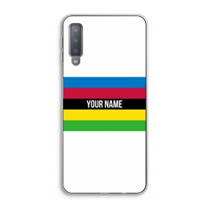 CaseCompany WK Wielrennen: Samsung Galaxy A7 (2018) Transparant Hoesje