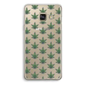 CaseCompany Weed: Samsung Galaxy A3 (2016) Transparant Hoesje