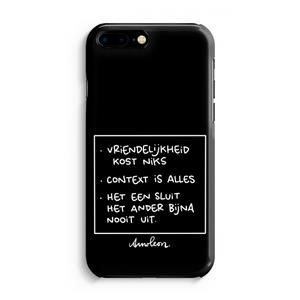 CaseCompany Mijn Motto's: Volledig Geprint iPhone 7 Plus Hoesje