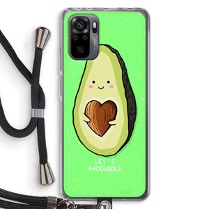 CaseCompany Avocuddle: Xiaomi Redmi Note 10 Pro Transparant Hoesje met koord