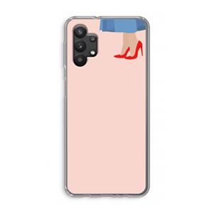 CaseCompany High heels: Samsung Galaxy A32 5G Transparant Hoesje