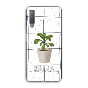 CaseCompany Kamerplant op vensterruit: Samsung Galaxy A7 (2018) Transparant Hoesje