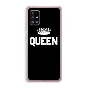 CaseCompany Queen zwart: Samsung Galaxy A51 5G Transparant Hoesje