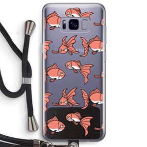 CaseCompany Blub: Samsung Galaxy S8 Plus Transparant Hoesje met koord