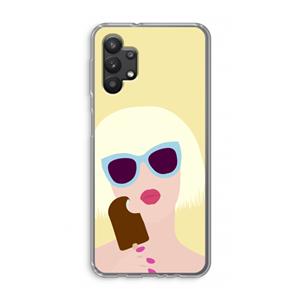 CaseCompany Ice cream: Samsung Galaxy A32 5G Transparant Hoesje