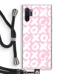 CaseCompany XOXO: Samsung Galaxy Note 10 Plus Transparant Hoesje met koord