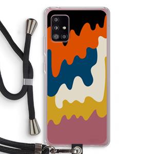 CaseCompany Baar A: Samsung Galaxy A51 5G Transparant Hoesje met koord