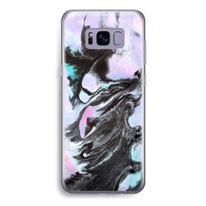 CaseCompany Pastel zwart: Samsung Galaxy S8 Transparant Hoesje
