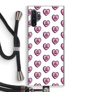 CaseCompany GIRL POWER: Samsung Galaxy Note 10 Plus Transparant Hoesje met koord