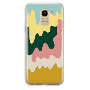 CaseCompany Baar B: Samsung Galaxy J6 (2018) Transparant Hoesje