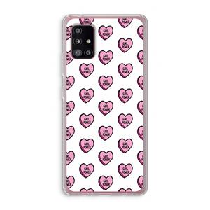 CaseCompany GIRL POWER: Samsung Galaxy A51 5G Transparant Hoesje